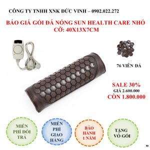 Gối đá nóng Hàn Quốc Sun Health Care (cỡ nhỏ 40x13x7cm)